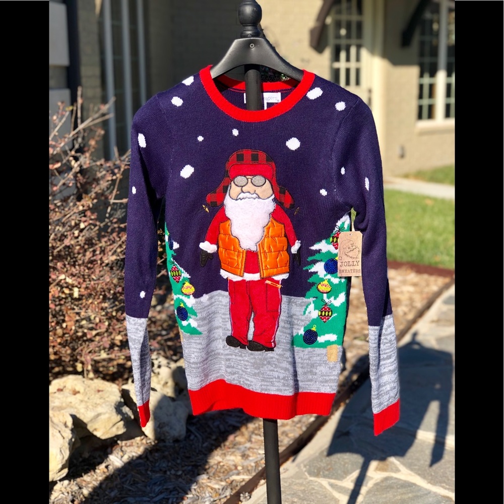 NWT mens S ugly Christmas holiday party sweater